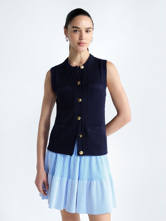 Free Assembly Jackets & Blazers - FREE ASSEMBLY BUTTON FRONT SWEATER VEST